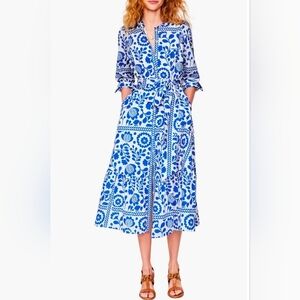 Boden | Dresses | Boden Womens Jersey Seersucker Orange Puff Sleeve Flowing  Tiered Midi Dress 2 R | Poshmark
